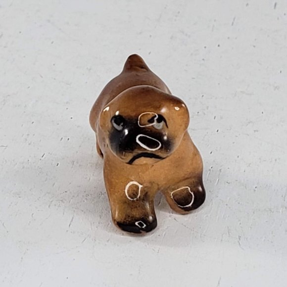 Boxer Puppy Dog Running Miniature Figurine - Picture 2 of 7